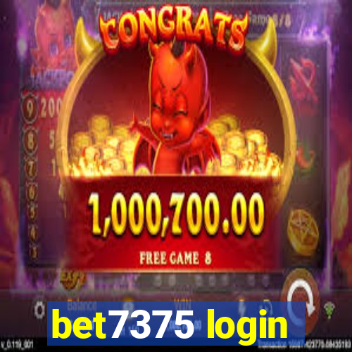 bet7375 login